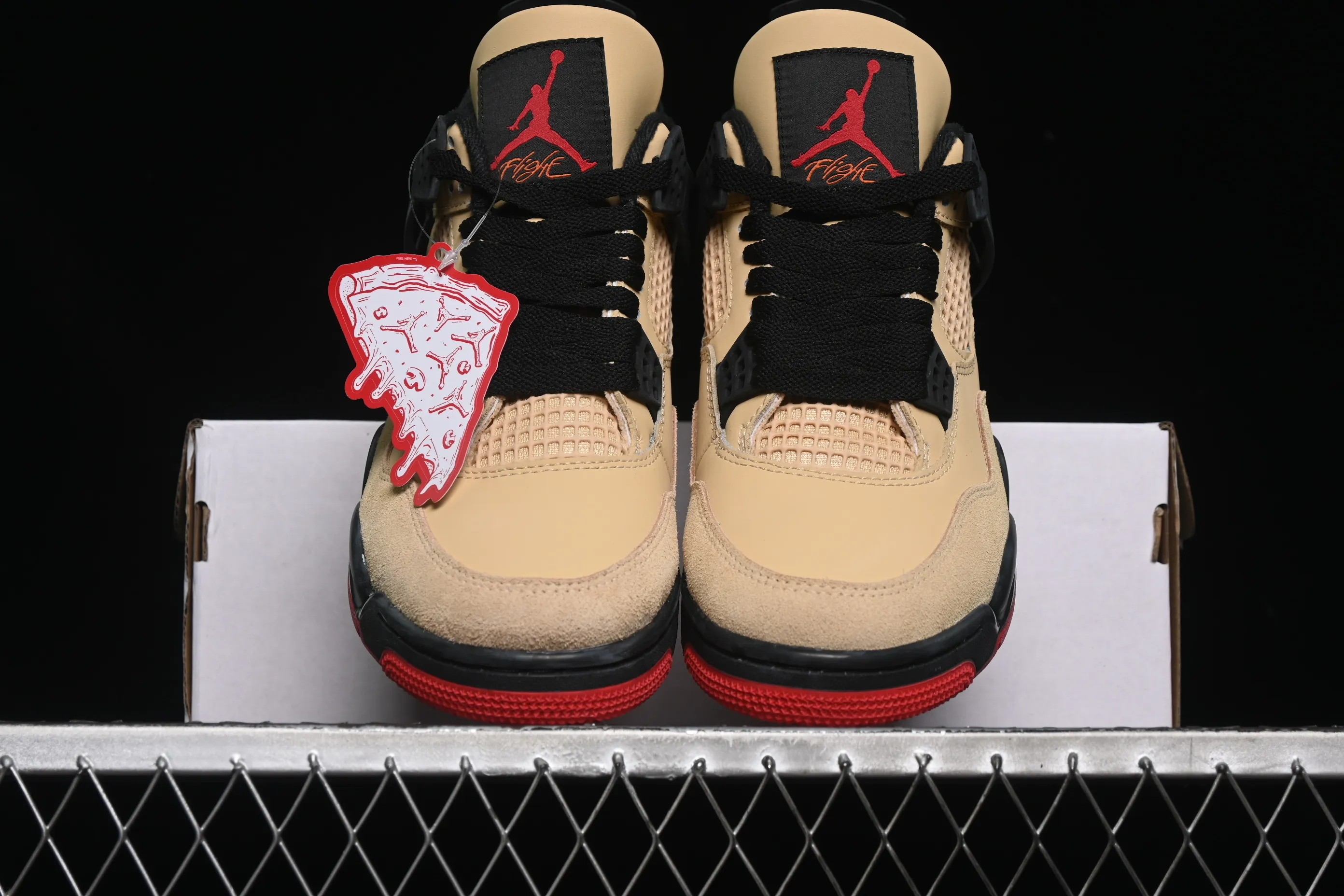 All categories Air Jordan Jordan series basketball shoes Air Jordan 4 L version Air Jordan 4 Retro "Pizza" AJ4 Joe 4 Pizza Brown IH2094-200